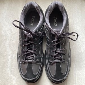 Dexter Mens Pro Am II Right Handed NEW Bowling Shoes 11 M (D) Black & Gray Alloy